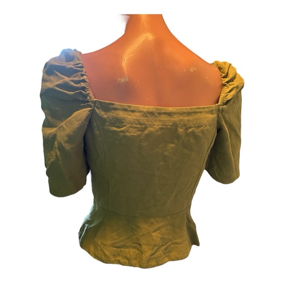 Wilfred green linen blend top - Picture 2 of 13